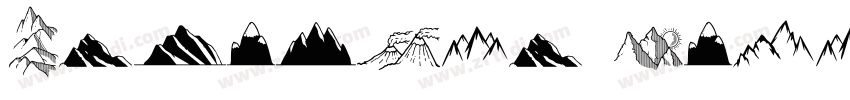 Carolina Mountains P字体转换